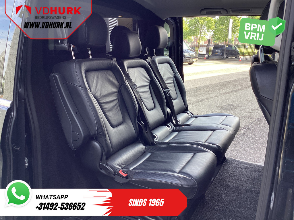 Mercedes-Benz V-klasse 300d Aut. XL L3 Avantgarde Edition BPM VRIJ! 2xElek.Schuifdeur/ Leder/ LED/ Standkachel/ Carplay/ Afn.Trekhaak/ Stoelverw./ Alarm III/ Navi/ Camera/ PDC/ Cruise/ 18? LMV 9