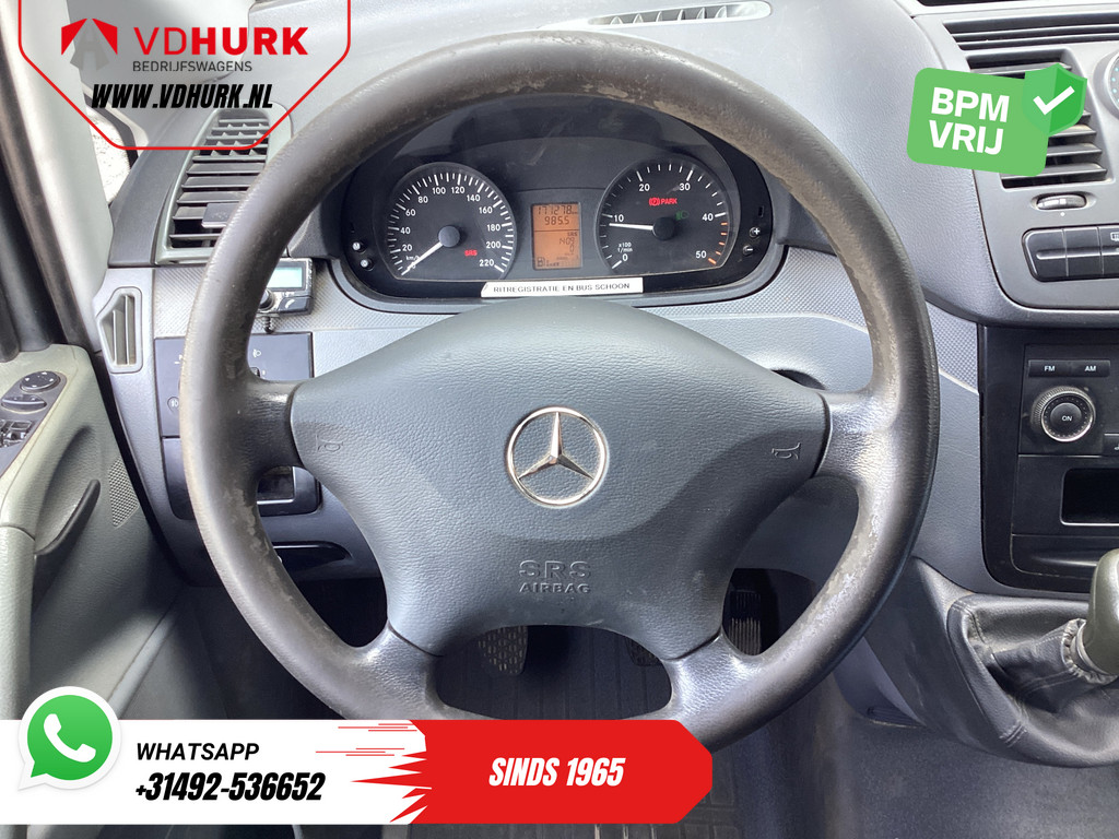 Mercedes-Benz Vito 109 CDI EXPORT ONLY NL Auto/ APK 07-2026/ Camera/ 3 Pers./ Trekhaak 10