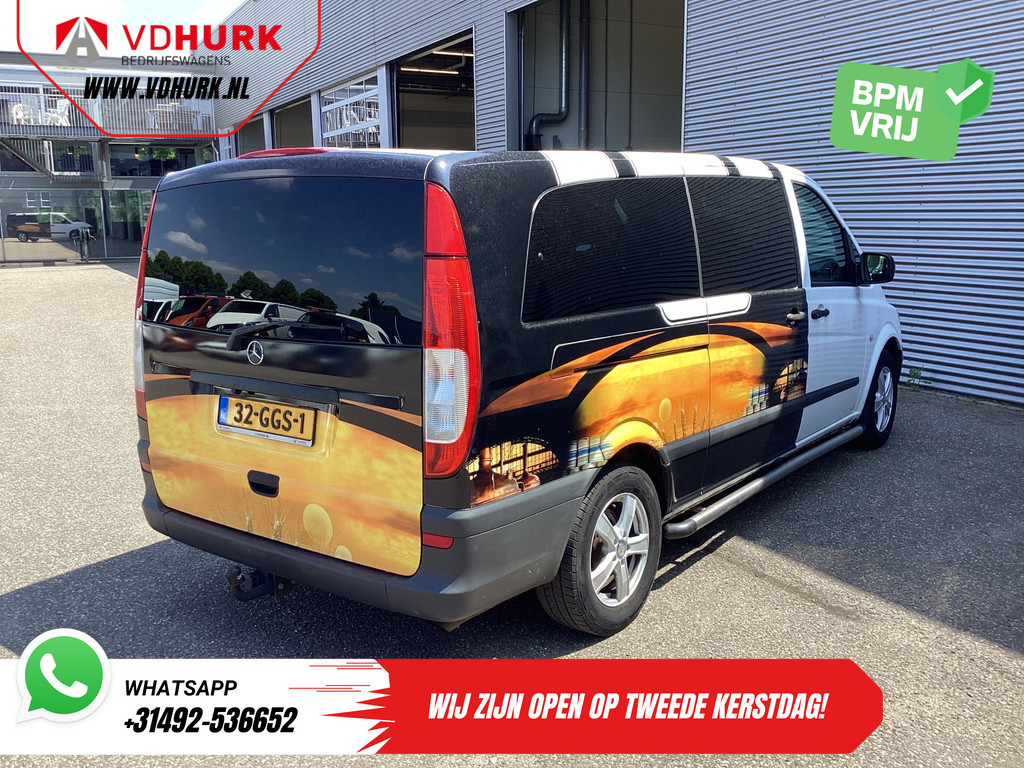 Mercedes-Benz Vito 109 CDI L3 EXPORT ONLY (EUR6.655,- Incl. BTW/BPM Vrij!) 9 Persoons/ Kombi/ Combi/ 9P/ Sidebars/ Camera/ Trekhaak/ Airco 9
