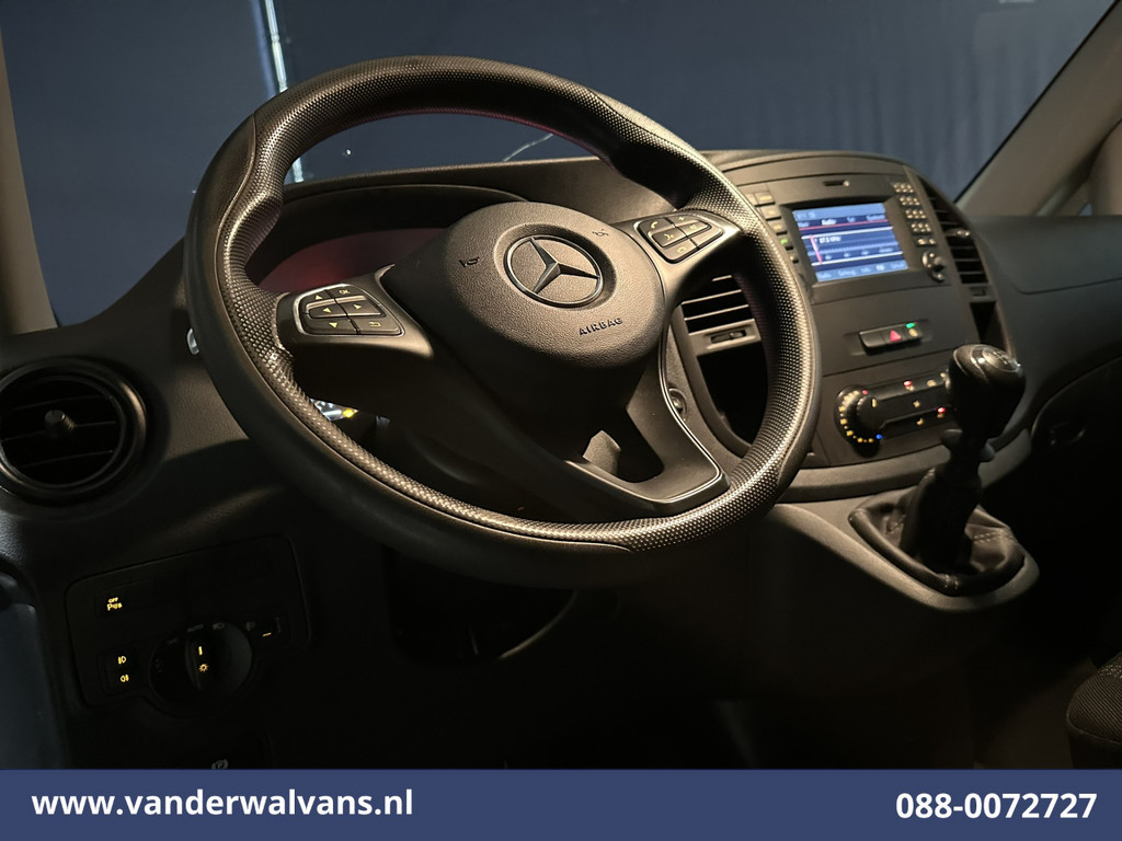 Mercedes-Benz Vito 110 CDI L2H1 Euro6 Airco | Imperiaal | Trekhaak | Navigatie | Camera Parkeersensoren, Bijrijdersbank 12