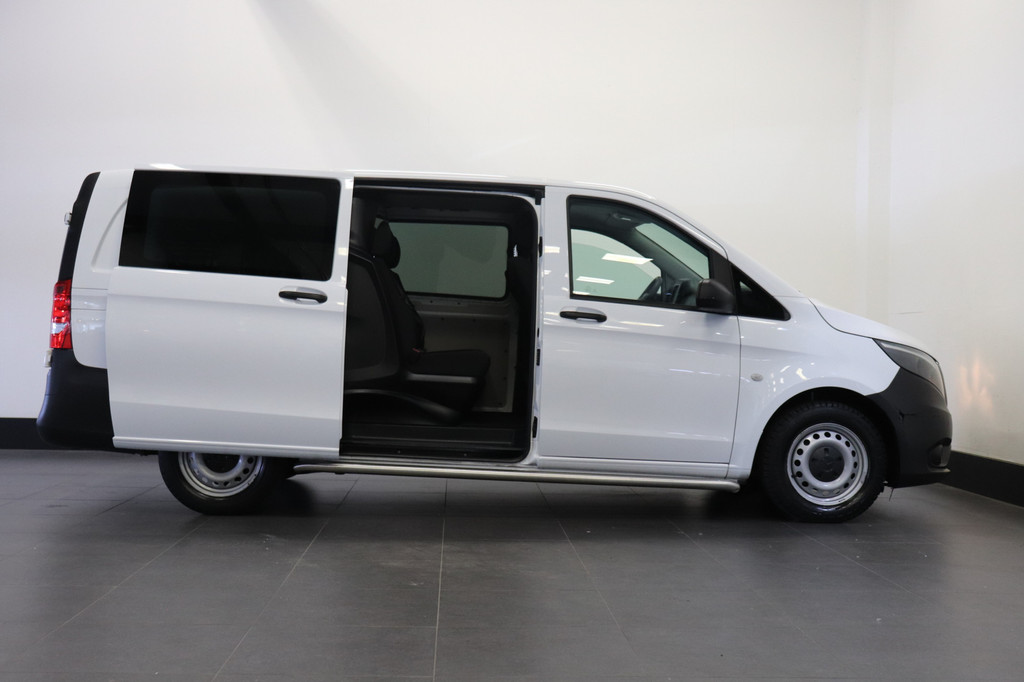 Mercedes-Benz Vito 111 CDI Lang Dubbele Cabine EURO 6 - Airco - Navi - Cruise - ⬠21.950,- Excl. 16