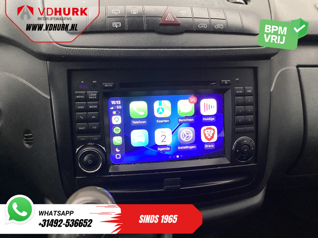 Mercedes-Benz Vito 113 CDI L3 DC Dubbel Cabine EXPORT Carplay/ Airco/ Camera/ 17? LMV/ PDC/ Trekhaak 11