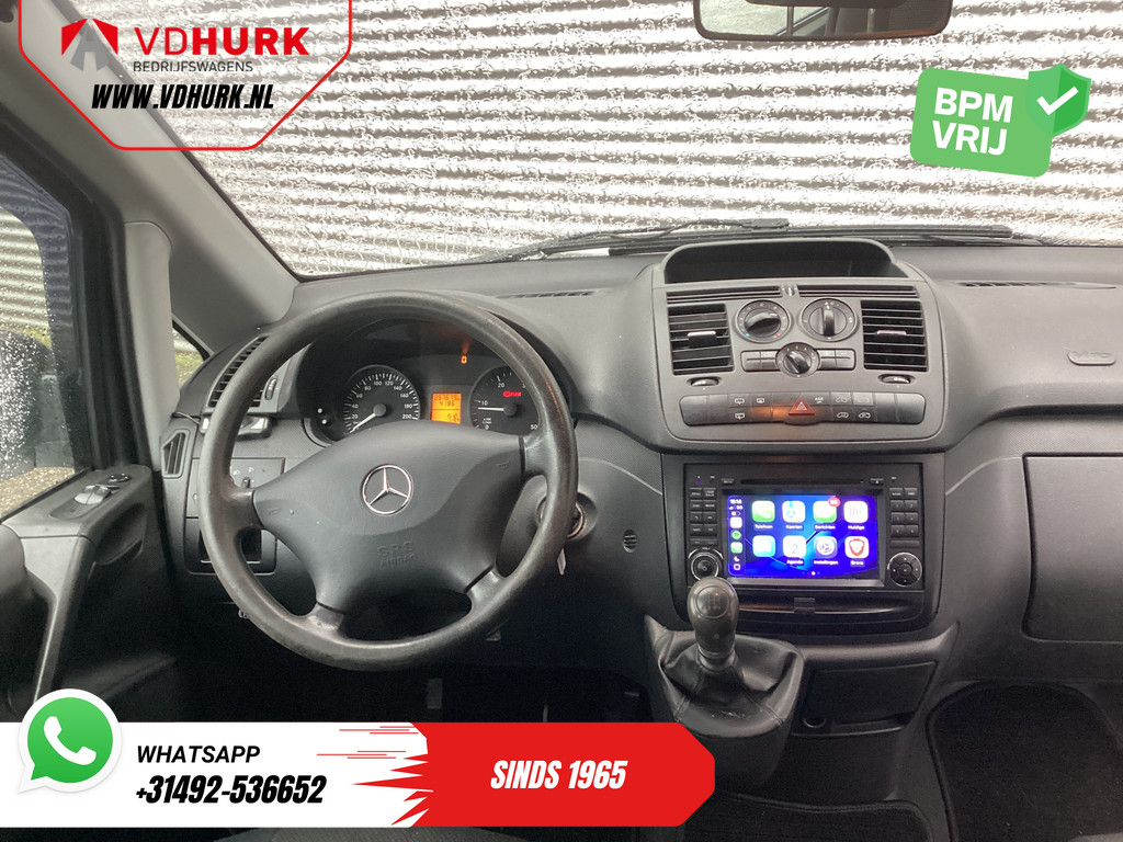 Mercedes-Benz Vito 113 CDI L3 DC Dubbel Cabine EXPORT Carplay/ Airco/ Camera/ 17? LMV/ PDC/ Trekhaak 14