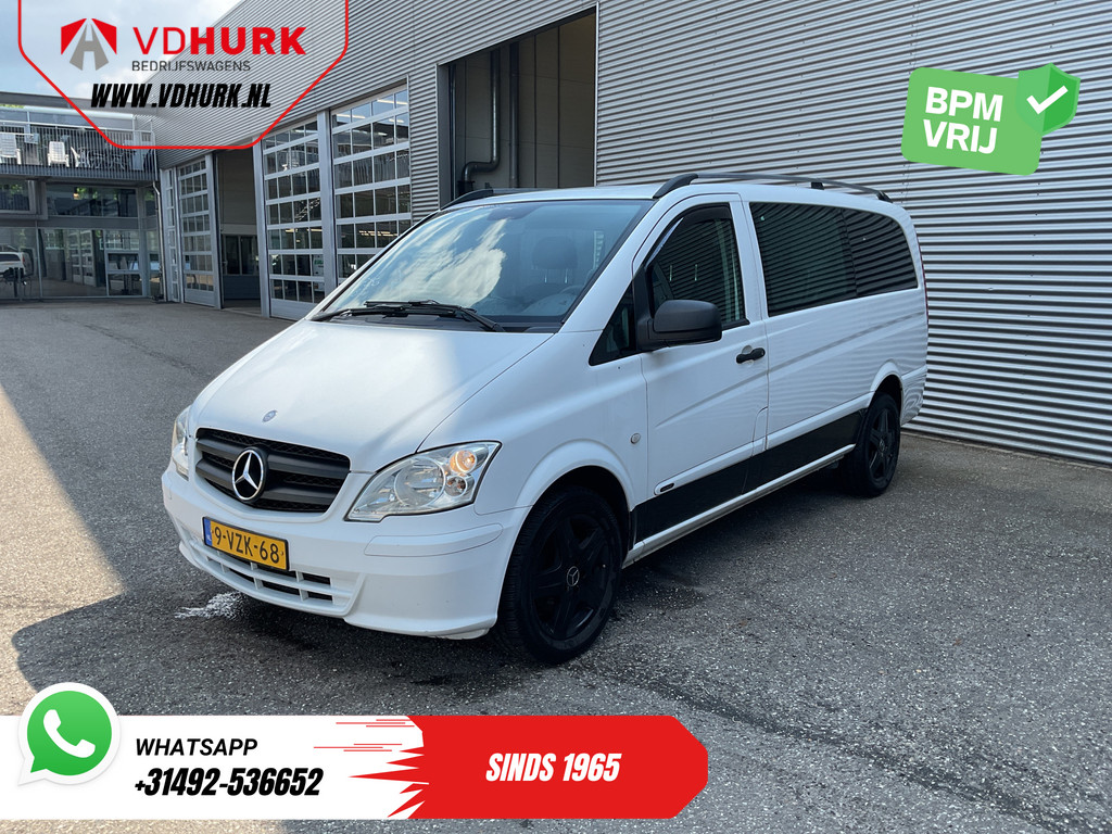 Mercedes-Benz Vito 113 CDI L3 DC Dubbel Cabine EXPORT Carplay/ Airco/ Camera/ 17? LMV/ PDC/ Trekhaak 9