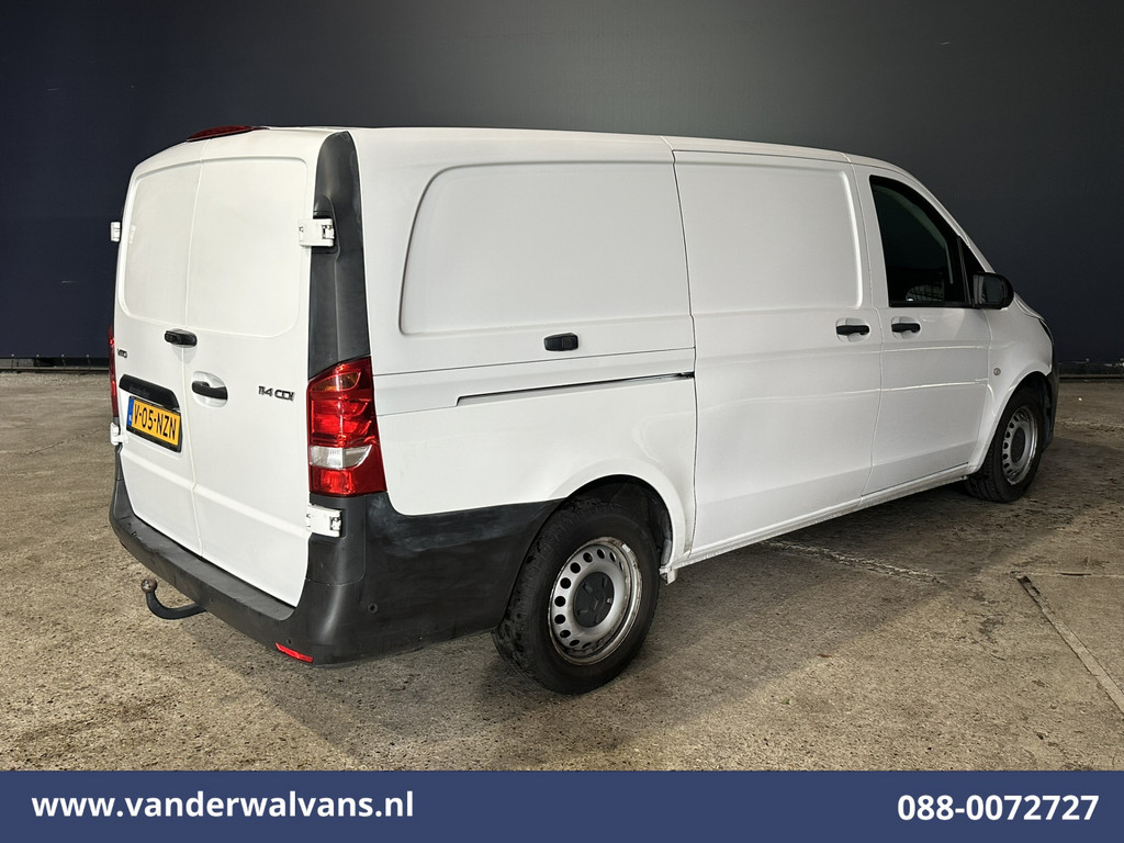 Mercedes-Benz Vito 114 CDI 136pk L2H1 Euro6 Airco | Camera | Cruisecontrol | Stoelverwarming Trekhaak, Parkeersensoren, Bijrijdersbank 10