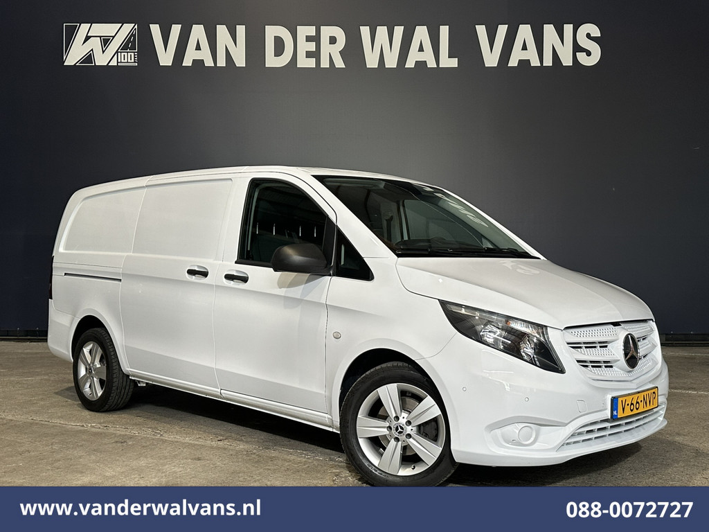 Mercedes-Benz Vito 114 CDI 136pk L2H1 Euro6 Airco | Navigatie | Camera | LM Velgen Cruisecontrol, Bumper in de kleur, Parkeersensoren, Achterklep, Stoelverwarming, Bijrijdersbank, Inrichting