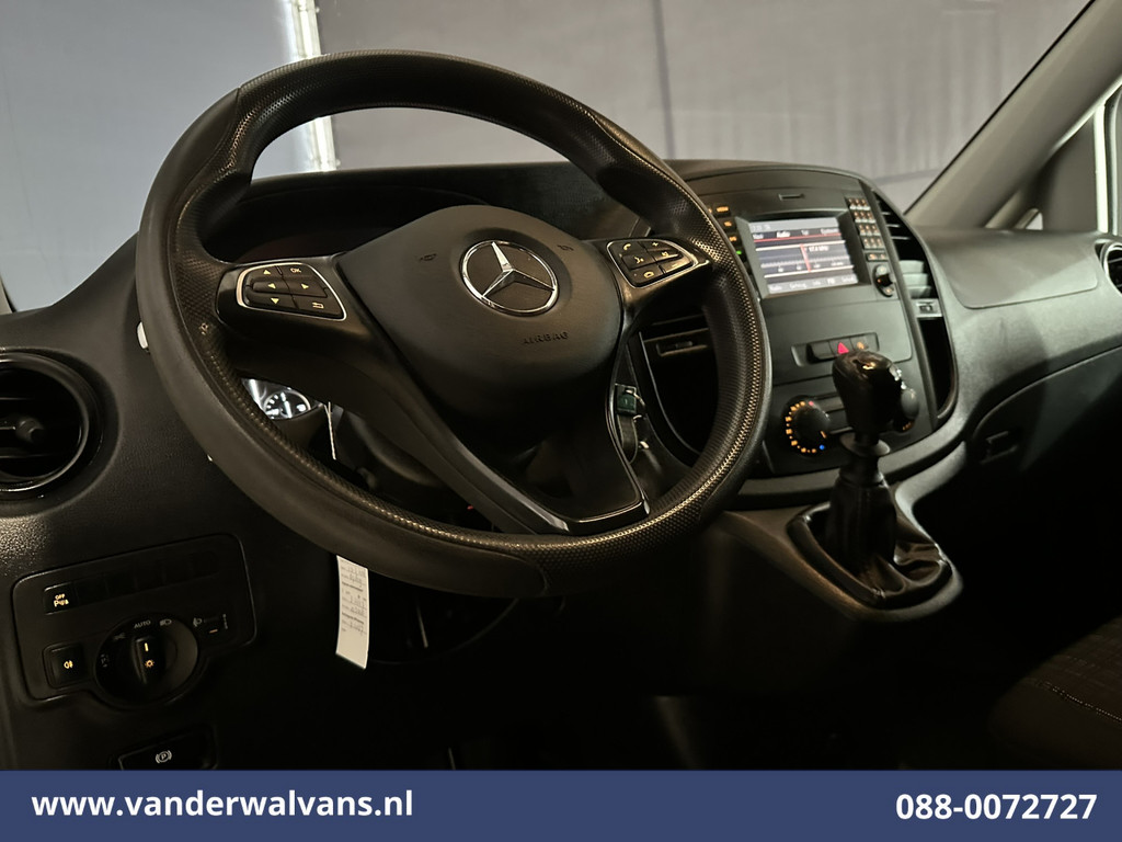 Mercedes-Benz Vito 114 CDI 136pk L2H1 Euro6 Airco | Navigatie | Camera | LM Velgen Cruisecontrol, Bumper in de kleur, Parkeersensoren, Achterklep, Stoelverwarming, Bijrijdersbank, Inrichting 16