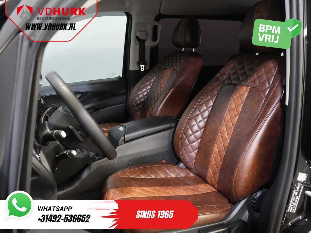 Mercedes-Benz Vito 114 CDI Aut. DC Dubbel Cabine Buffl Leder/ 2x Schuifdeur/ Carplay/ Navi/ Spoiler/ Frontlip/ Sidebars/ 18?LMV/ Cruise/ Airco 12