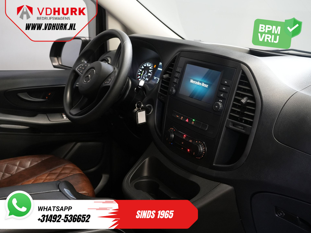 Mercedes-Benz Vito 114 CDI Aut. DC Dubbel Cabine Buffl Leder/ 2x Schuifdeur/ Carplay/ Navi/ Spoiler/ Frontlip/ Sidebars/ 18?LMV/ Cruise/ Airco 3