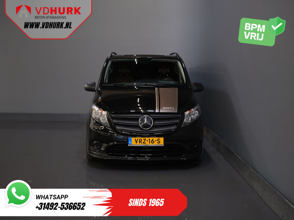 Mercedes-Benz Vito 114 CDI Aut. DC Dubbel Cabine Buffl Leder/ 2x Schuifdeur/ Carplay/ Navi/ Spoiler/ Frontlip/ Sidebars/ 18?LMV/ Cruise/ Airco 7