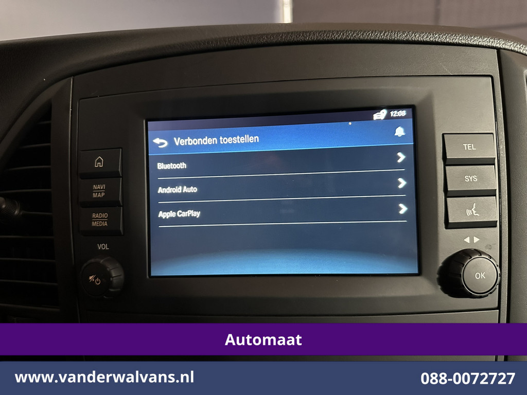 Mercedes-Benz Vito 116 CDI 164pk 9G-Tronic Automaat L3H1 Euro6 Airco | Camera | LED | Apple Carplay | 2500kg Trekhaak Android Auto, Cruisecontrol, Parkeersensoren, Bijrijdersbank 7