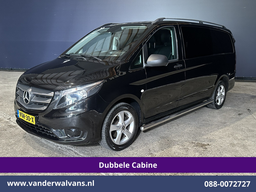 Mercedes-Benz Vito 116 CDI 164pk L2H1 Dubbele Cabine Euro6 Airco | 5-Zits | Navigatie | Camera | Cruisecontrol LM velgen, Trekhaak, Sidebars, Leder, Parkeersensoren, Dakdragers 10