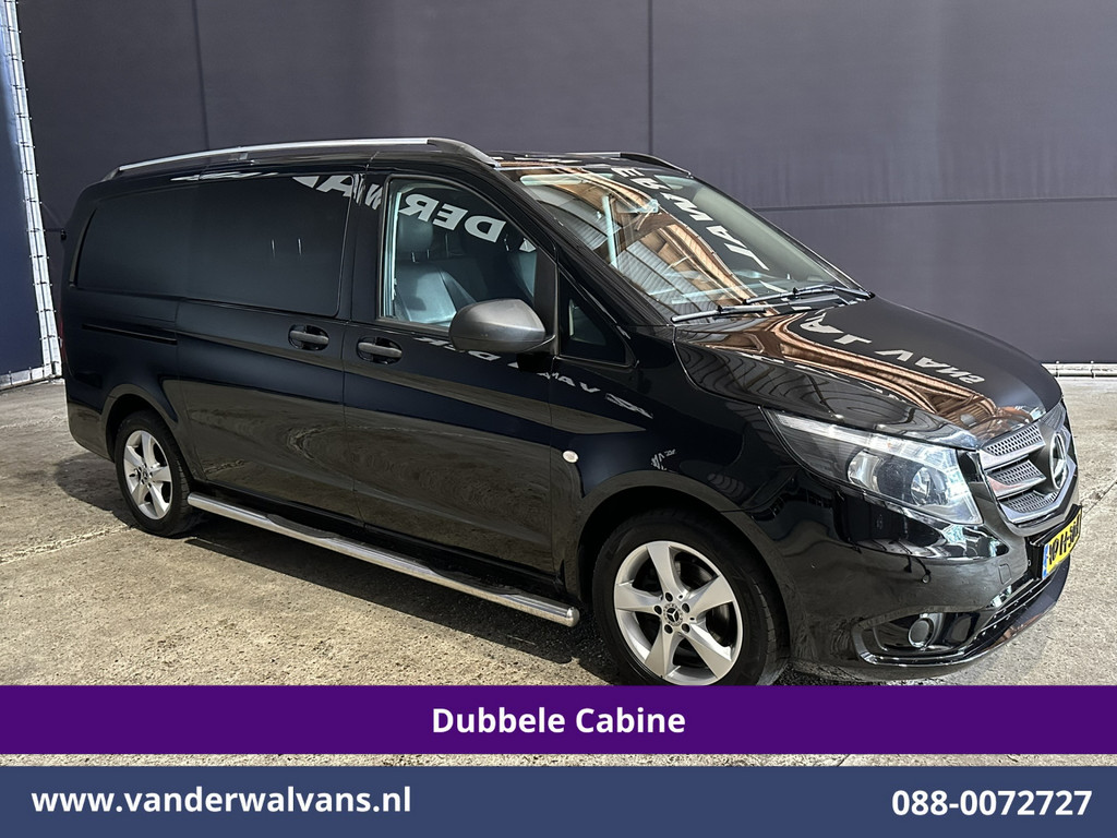 Mercedes-Benz Vito 116 CDI 164pk L2H1 Dubbele Cabine Euro6 Airco | 5-Zits | Navigatie | Camera | Cruisecontrol LM velgen, Trekhaak, Sidebars, Leder, Parkeersensoren, Dakdragers 11