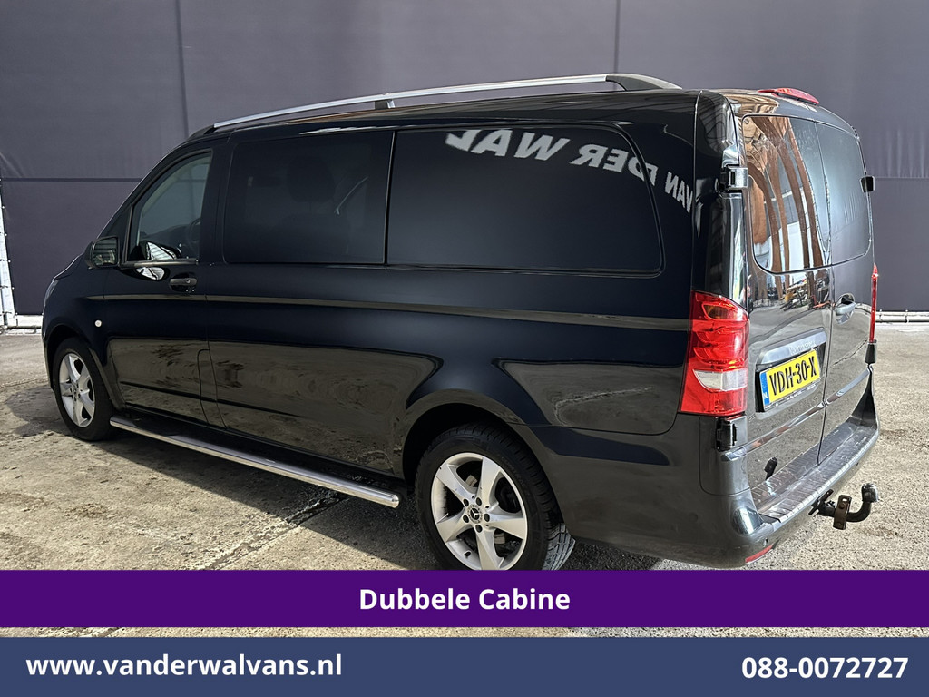 Mercedes-Benz Vito 116 CDI 164pk L2H1 Dubbele Cabine Euro6 Airco | 5-Zits | Navigatie | Camera | Cruisecontrol LM velgen, Trekhaak, Sidebars, Leder, Parkeersensoren, Dakdragers 12