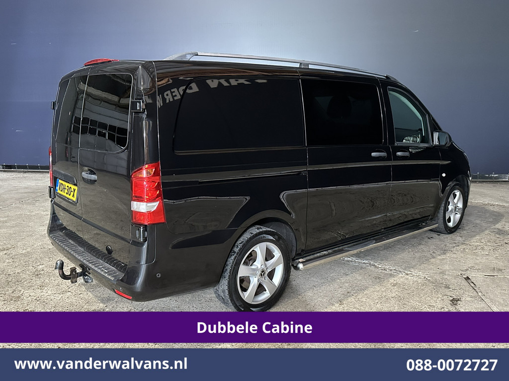 Mercedes-Benz Vito 116 CDI 164pk L2H1 Dubbele Cabine Euro6 Airco | 5-Zits | Navigatie | Camera | Cruisecontrol LM velgen, Trekhaak, Sidebars, Leder, Parkeersensoren, Dakdragers 13