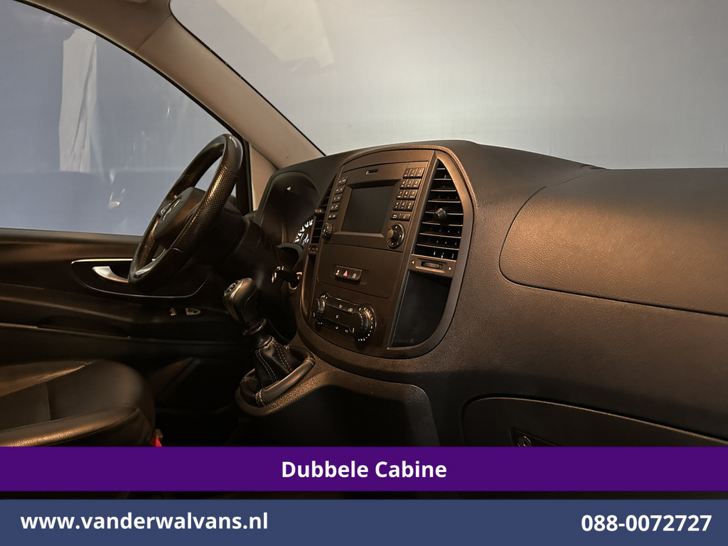 Mercedes-Benz Vito 116 CDI 164pk L2H1 Dubbele Cabine Euro6 Airco | 5-Zits | Navigatie | Camera | Cruisecontrol LM velgen, Trekhaak, Sidebars, Leder, Parkeersensoren, Dakdragers 15