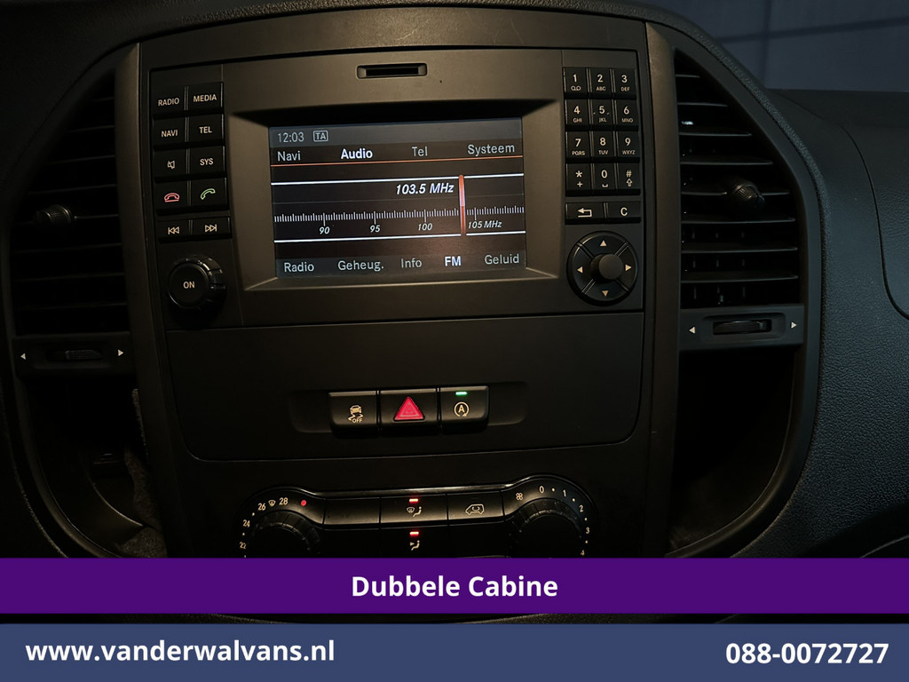 Mercedes-Benz Vito 116 CDI 164pk L2H1 Dubbele Cabine Euro6 Airco | 5-Zits | Navigatie | Camera | Cruisecontrol LM velgen, Trekhaak, Sidebars, Leder, Parkeersensoren, Dakdragers 17