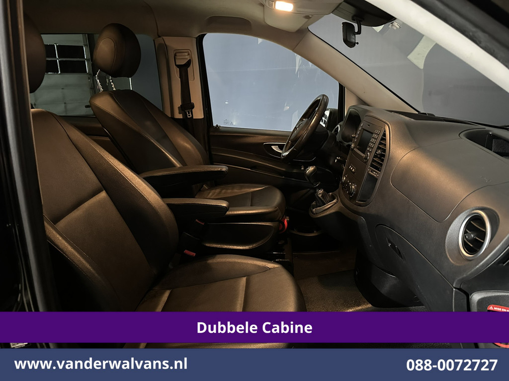 Mercedes-Benz Vito 116 CDI 164pk L2H1 Dubbele Cabine Euro6 Airco | 5-Zits | Navigatie | Camera | Cruisecontrol LM velgen, Trekhaak, Sidebars, Leder, Parkeersensoren, Dakdragers 9