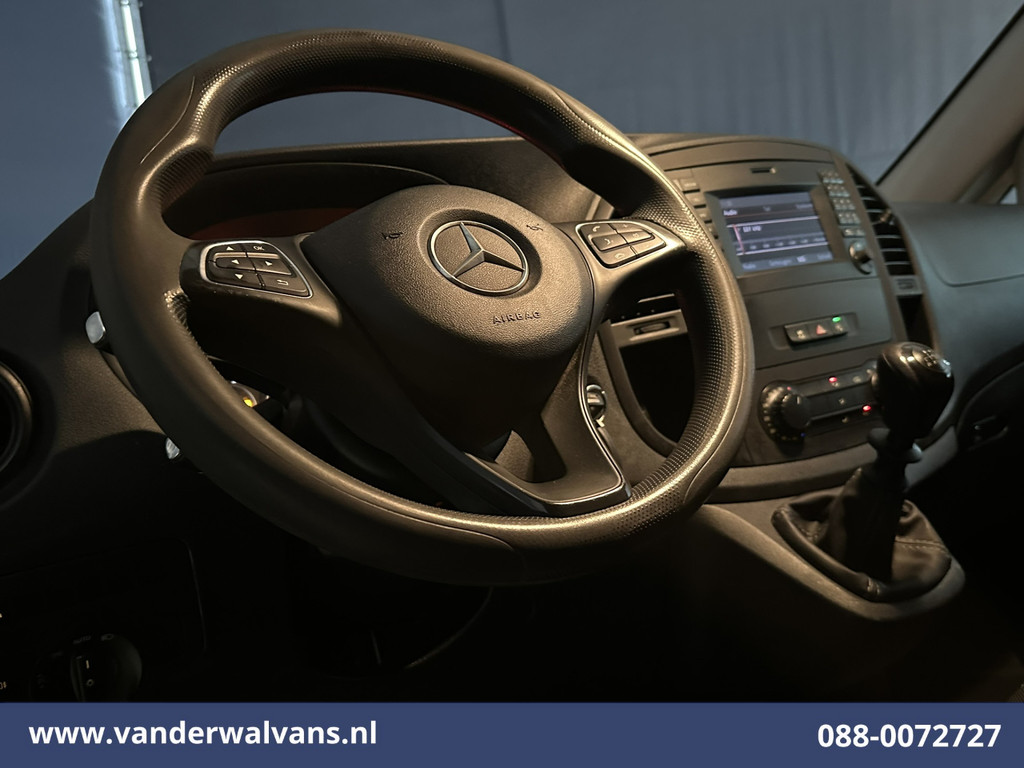 Mercedes-Benz Vito 116 CDI 164pk L3H1 Euro6 Airco | Camera | Cruisecontrol | LED | 2500kg Trekhaak Parkeersensoren, Stoelverwarming, Bijrijdersbank 15