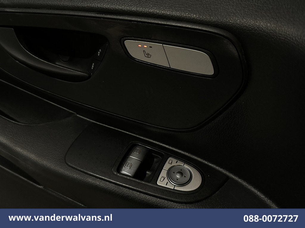 Mercedes-Benz Vito 116 CDI 164pk L3H1 Euro6 Airco | Camera | Cruisecontrol | LED | 2500kg Trekhaak Parkeersensoren, Stoelverwarming, Bijrijdersbank 19