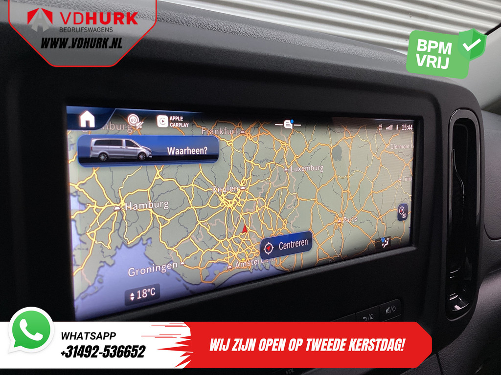 Mercedes-Benz Vito 116 CDI Aut. L2 BPM VRIJ! LED/ Carplay/ 270Gr.Deuren/ Stoelverw./ Navi/ Camera/ Cruise/ PDC/ Trekhaak 15