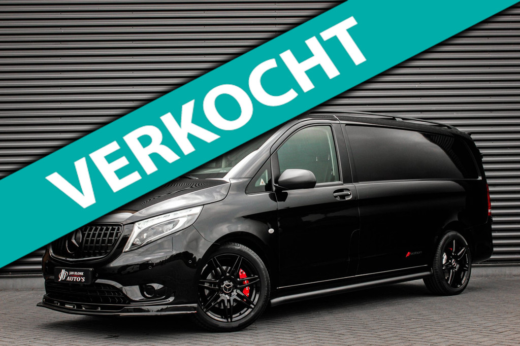 Mercedes-Benz Vito 119CDI 190PK LANG JB-EDITION FULL BLACK / AMG / SPOILER / VERLAGINGSVEREN / NAVIGATIE / SIDE- BARS FULL / NAVI