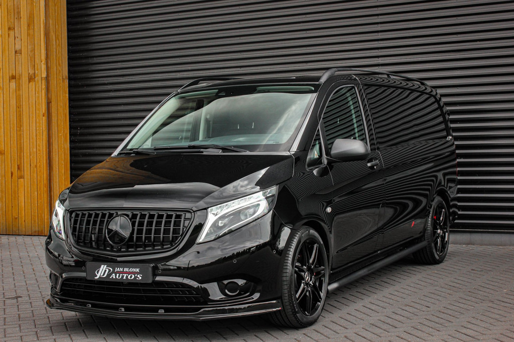 Mercedes-Benz Vito 119CDI 190PK LANG JB-EDITION FULL BLACK / AMG / SPOILER / VERLAGINGSVEREN / NAVIGATIE / SIDE- BARS FULL / NAVI 10