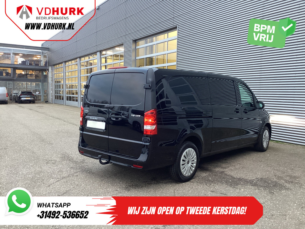 Mercedes-Benz Vito 119 CDI Aut. L3 LED/ 2.5t Trekverm./ 270Gr.Deuren/ Stoelverw./ Carplay/ Camera/ Trekhaak/ Cruise/ PDC/ DAB 9