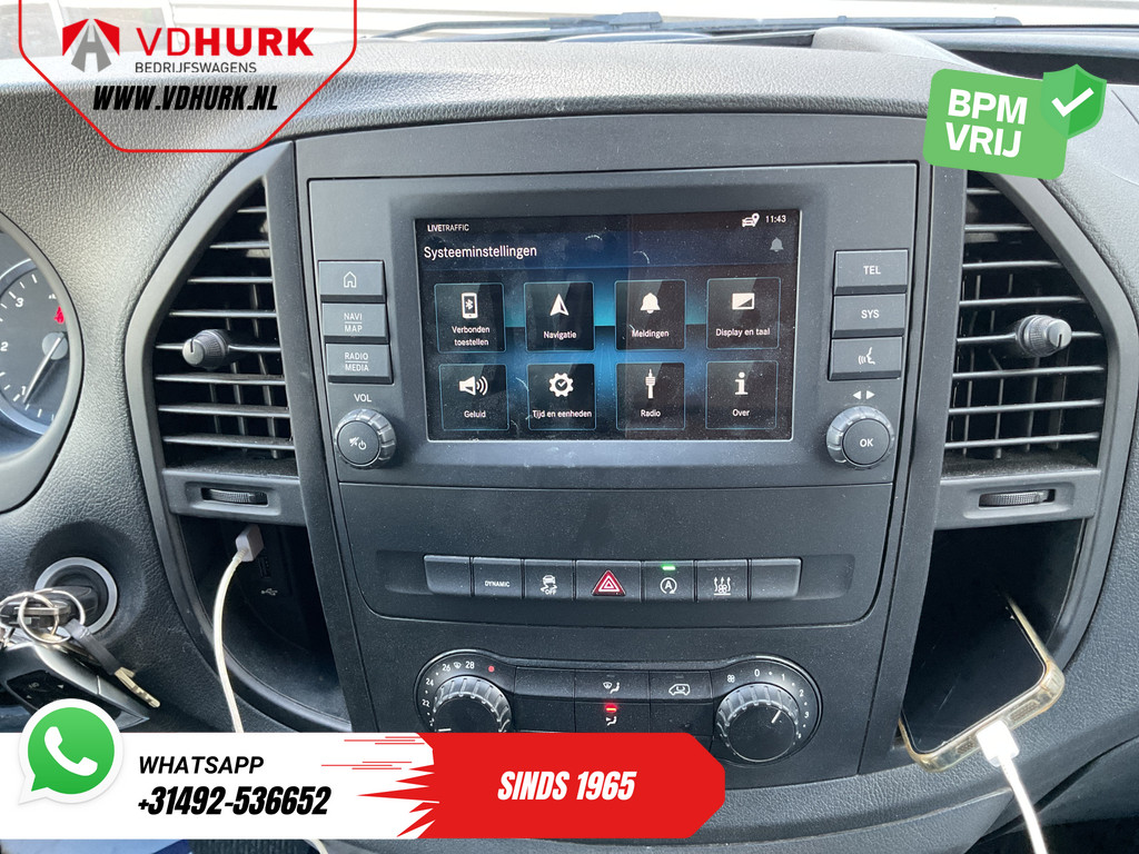 Mercedes-Benz Vito 119 CDI Aut. L3 LED/ Carplay/ Stoelverw./ Standkachel/ Navi/ Cruise/ Camera/ Airco/ 17?LMV/ PDC/ Dakdragers/ Trekhaak 15