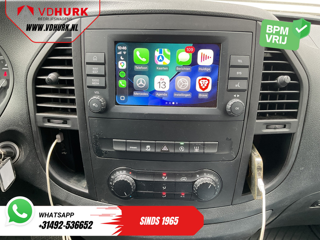 Mercedes-Benz Vito 119 CDI Aut. L3 LED/ Carplay/ Stoelverw./ Standkachel/ Navi/ Cruise/ Camera/ Airco/ 17?LMV/ PDC/ Dakdragers/ Trekhaak 16