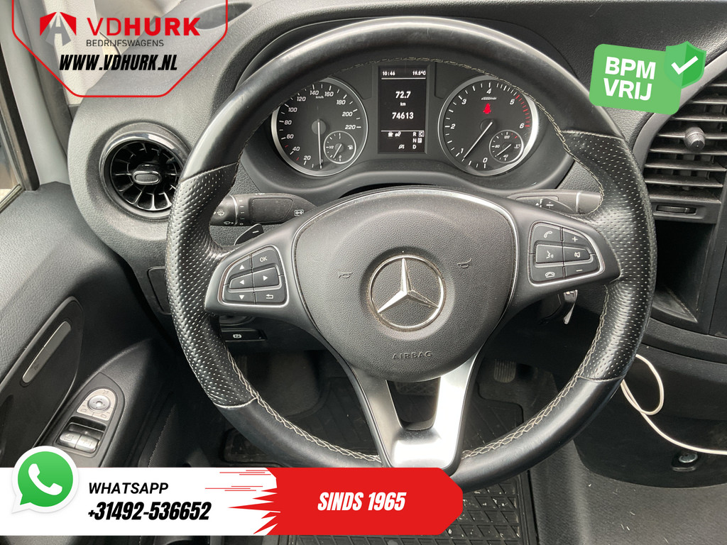 Mercedes-Benz Vito 119 CDI Aut. L3 LED/ Carplay/ Stoelverw./ Standkachel/ Navi/ Cruise/ Camera/ Airco/ 17?LMV/ PDC/ Dakdragers/ Trekhaak 17