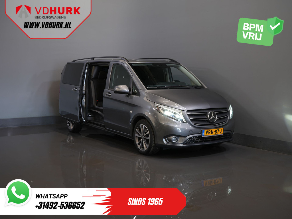 Mercedes-Benz Vito 119 CDI Aut. XL L3 DC Dubbel Cabine/ LED/ 2.5t Trekverm./ Alarm III/ Stoelverw./ Carplay/ Navi/ Camera/ Climate/ Cruise/ PDC/ 18?LMV/ Trekhaak 9