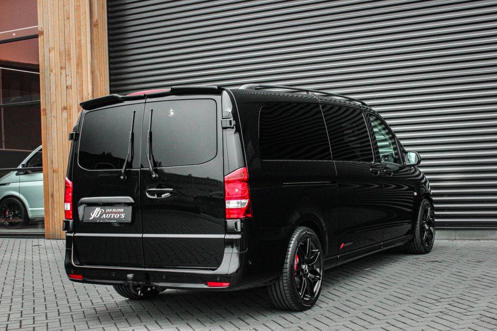 Mercedes-Benz Vito 119 CDI L3 SPORT DUBBEL CABINE / DC / BPM VRIJ / FULL BLACK / 2X SCHUIFDEUREN / AMG / VERLAAGD / APPLE CARPLAY 12