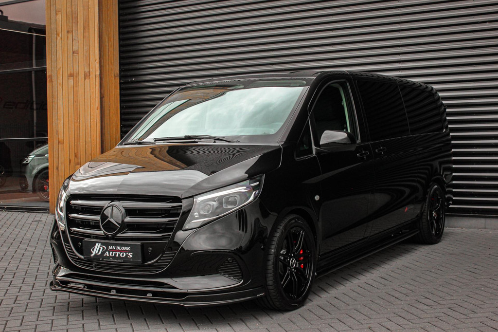 Mercedes-Benz Vito 119 CDI L3 SPORT DUBBEL CABINE / DC / BPM VRIJ / FULL BLACK / 2X SCHUIFDEUREN / AMG / VERLAAGD / APPLE CARPLAY 12