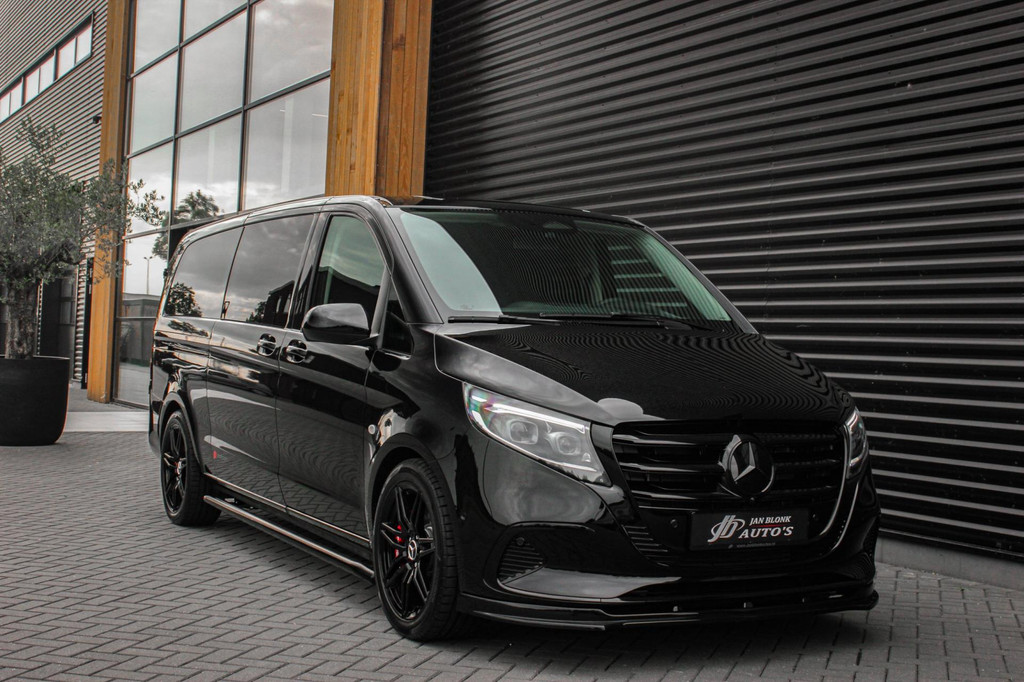 Mercedes-Benz Vito 119 CDI L3 SPORT DUBBEL CABINE / DC / BPM VRIJ / FULL BLACK / 2X SCHUIFDEUREN / AMG / VERLAAGD / APPLE CARPLAY 8