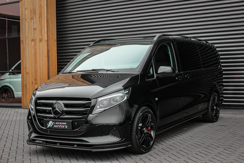 Mercedes-Benz Vito 119 CDI L3 SPORT DUBBEL CABINE / DC / BPM VRIJ / FULL BLACK / 2X SCHUIFDEUREN / AMG / VERLAAGD / APPLE CARPLAY 9