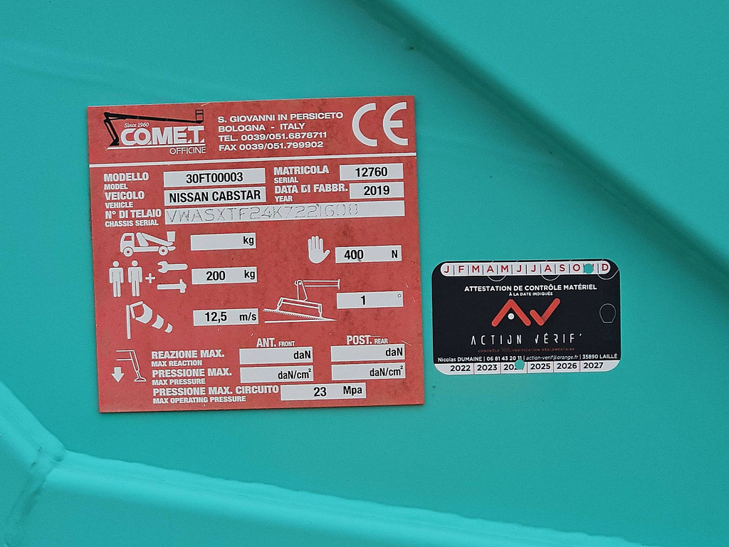 Nissan NT 400 17Mtr-Hoogwerker! 19