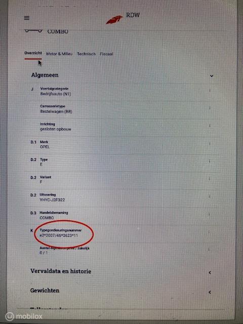 Opel Combo1.5 HDI L2H1 AIRCO EURO 6 EUR 10750,- + 21% BTW / TAX 10