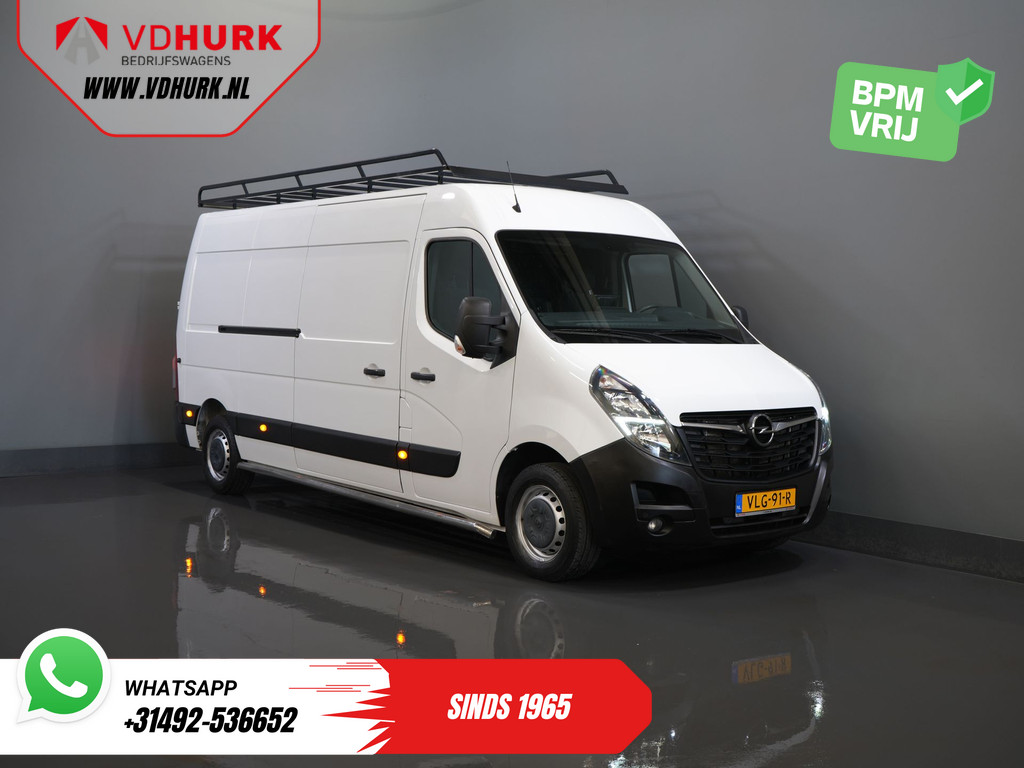 Opel Movano 2.3 Turbo 136PK  L3H2 Camera/ Climate/ Cruise/ PDC/ Trekhaak / 2,5T trekgew./ Imperiaal+trap/ Side Bars/ NL Auto
