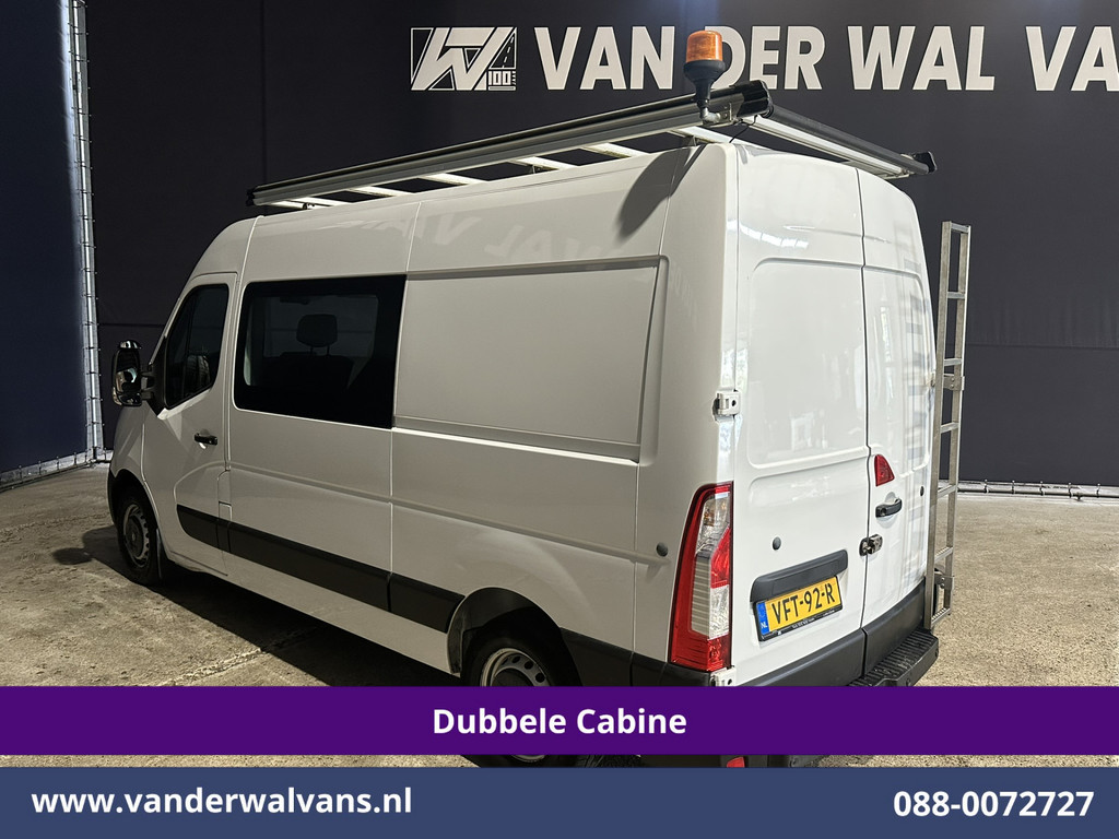 Opel Movano 2.3 Turbo 150pk L2H2 Dubbele Cabine Inrichting Euro6 Airco | Imperiaal | 2500kg Trekhaak | Camera | Navigatie 5-Zits, LED, Cruisecontrol, Parkeersensoren 12