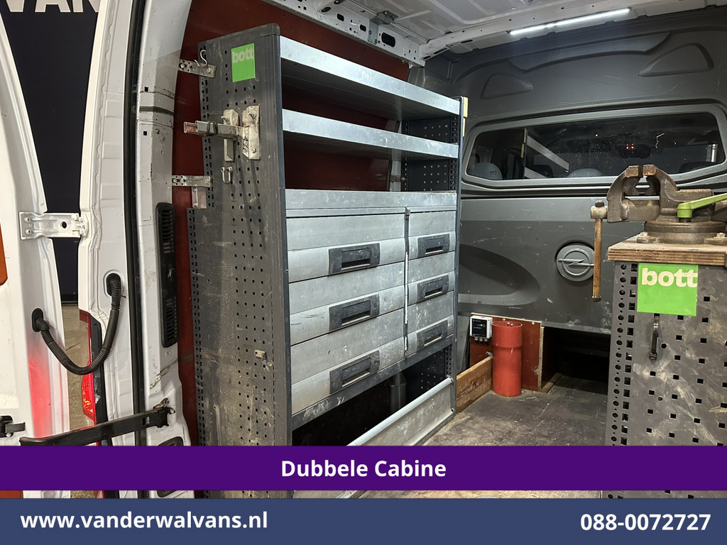 Opel Movano 2.3 Turbo 150pk L2H2 Dubbele Cabine Inrichting Euro6 Airco | Imperiaal | 2500kg Trekhaak | Camera | Navigatie 5-Zits, LED, Cruisecontrol, Parkeersensoren 15