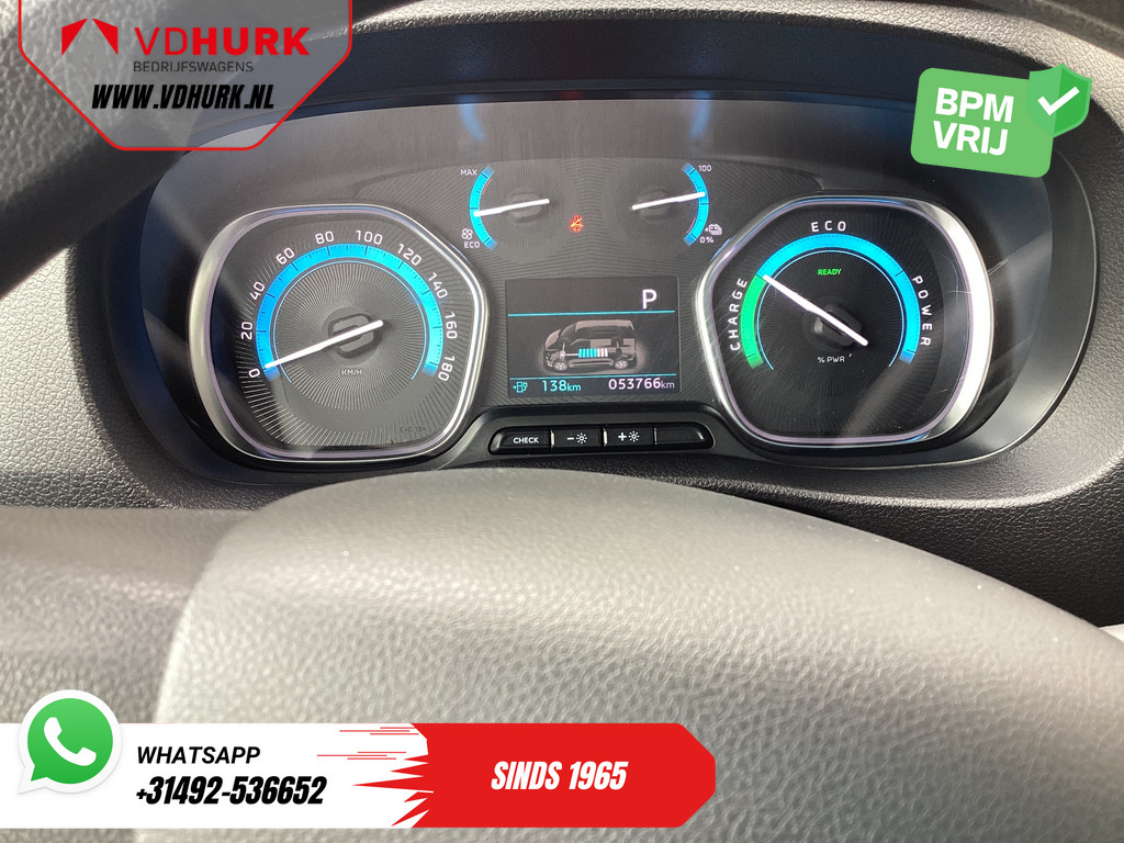 Opel Vivaro Electric 75 kWh DC Dubbel Cabine 345 km WLTP Snellader/ Cruise/ PDC/ Airco 12