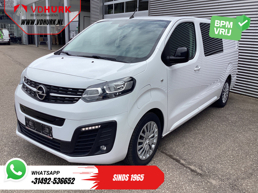 Opel Vivaro Electric 75 kWh DC Dubbel Cabine 345 km WLTP Snellader/ Cruise/ PDC/ Airco 8