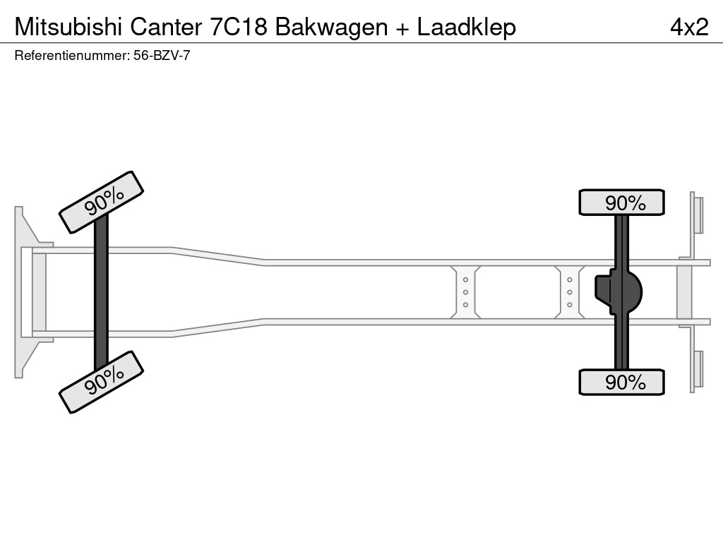 Overige merken Canter 7C18 Bakwagen + Laadklep 14