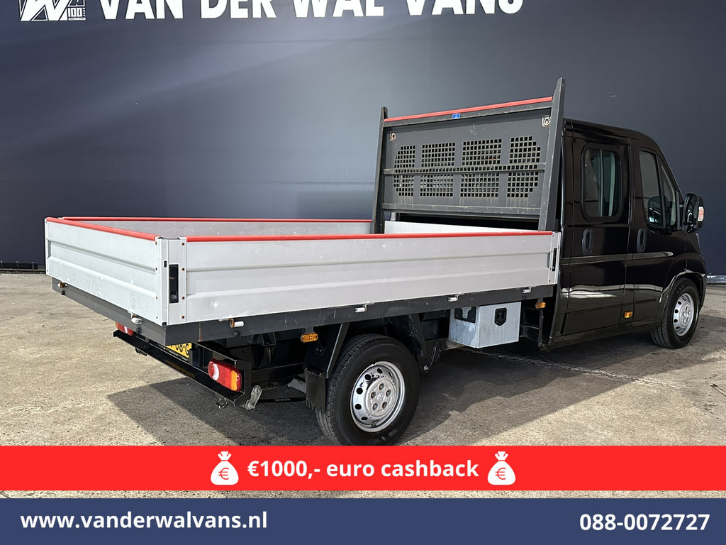 Peugeot Boxer 2.2 Blue HDi 140 pk Pick up 7 Persoons Dubbele cabine open laadbak Euro6 Airco | 7-Zits | 3000kg trekvermogen 10