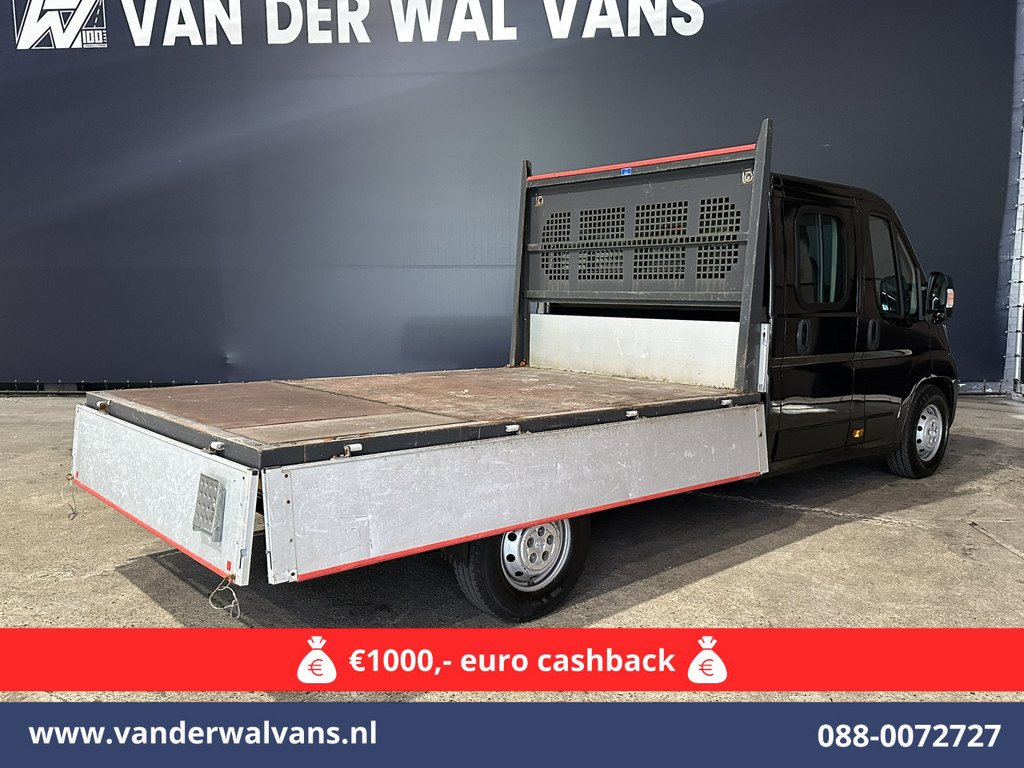 Peugeot Boxer 2.2 Blue HDi 140 pk Pick up 7 Persoons Dubbele cabine open laadbak Euro6 Airco | 7-Zits | 3000kg trekvermogen 11