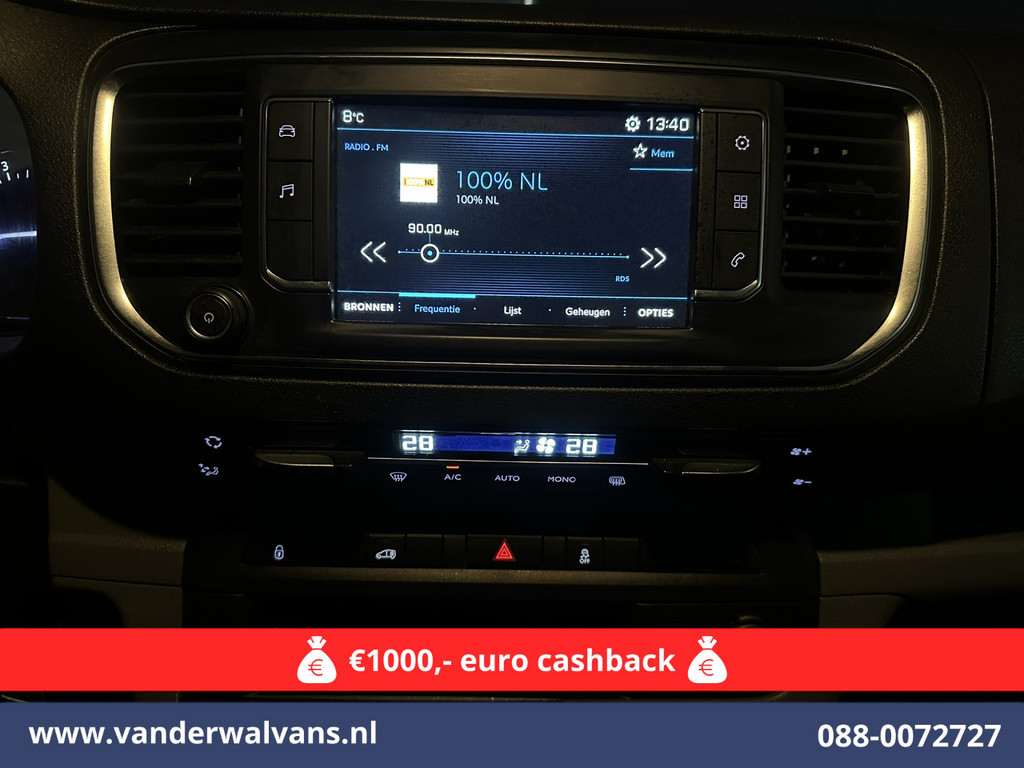 Peugeot Expert 1.6 BlueHDI Automaat L2H1 Euro6 Airco | 2x zijdeur | Trekhaak | Camera | Apple Carplay | Android Auto Cruisecontrol, Parkeersensoren, Stoelverwarming, Bijrijdersbank 13