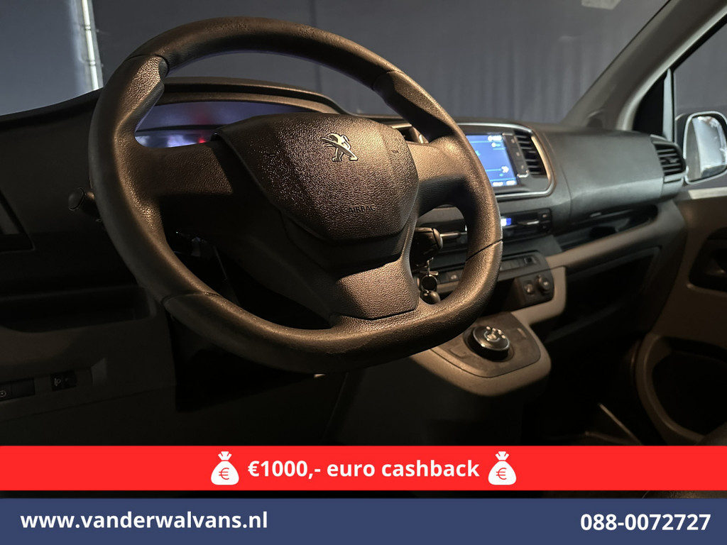 Peugeot Expert 1.6 BlueHDI Automaat L2H1 Euro6 Airco | 2x zijdeur | Trekhaak | Camera | Apple Carplay | Android Auto Cruisecontrol, Parkeersensoren, Stoelverwarming, Bijrijdersbank 15