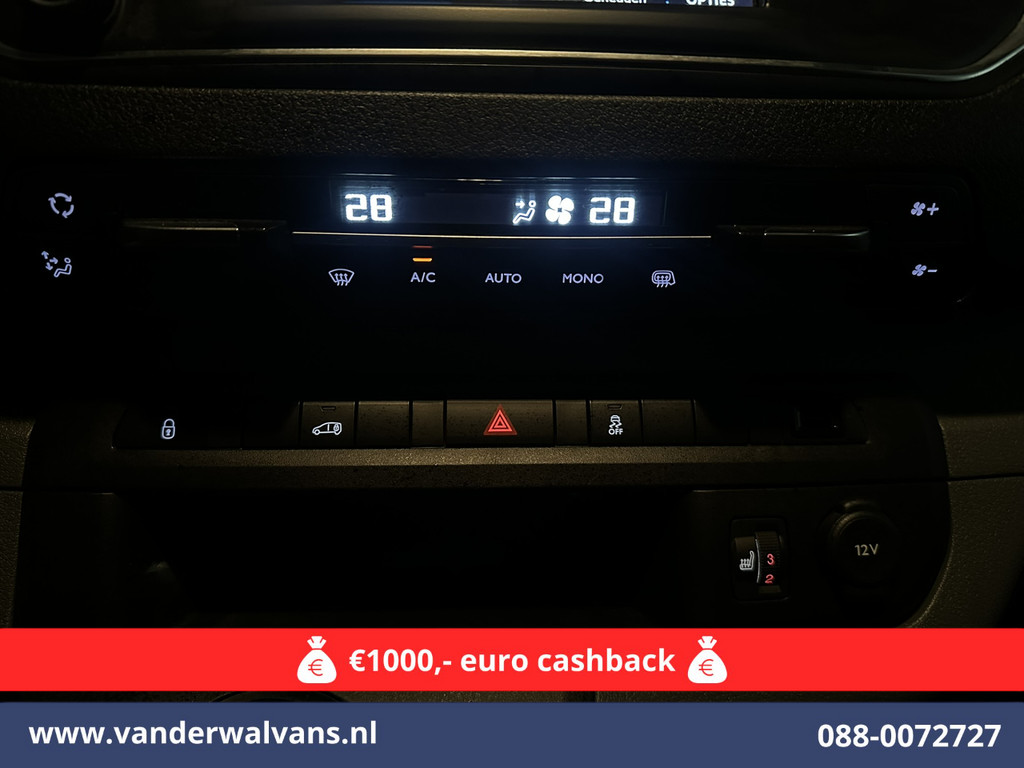 Peugeot Expert 1.6 BlueHDI Automaat L2H1 Euro6 Airco | 2x zijdeur | Trekhaak | Camera | Apple Carplay | Android Auto Cruisecontrol, Parkeersensoren, Stoelverwarming, Bijrijdersbank 8