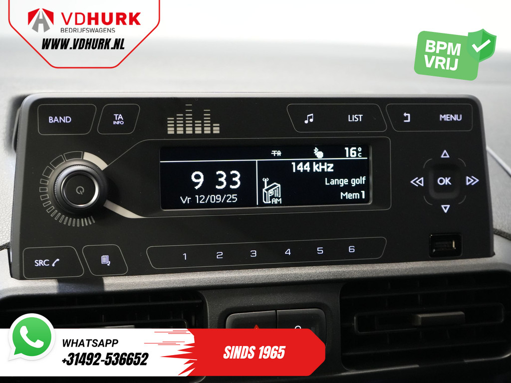 Peugeot Partner 1.2 PureTech 110 pk BPM VRIJ/ BENZINE/ PDC/ Cruise/ Airco 20